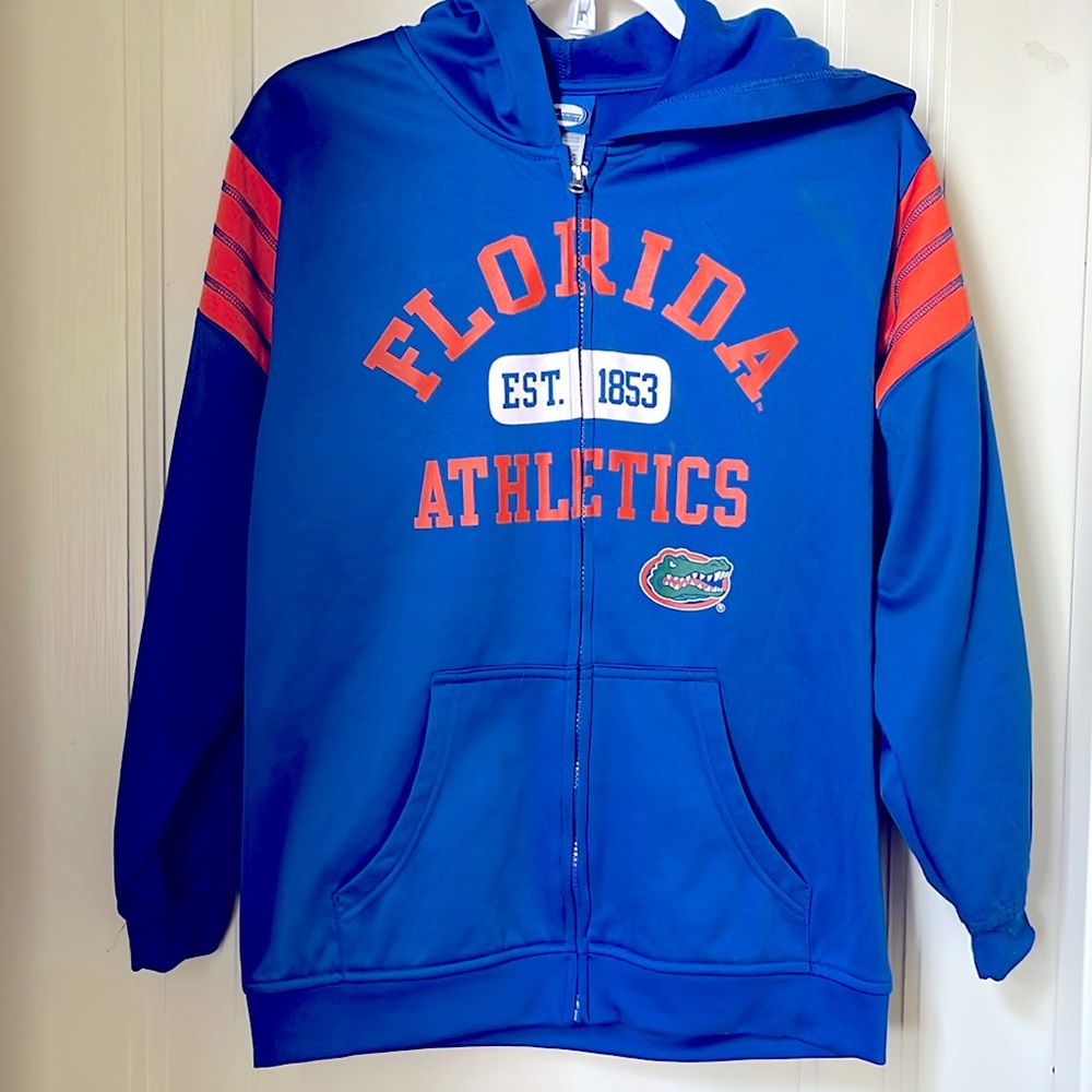 Florida Athletics Jacket Gators Full Zip Hoodie Football Jacket Pockets Size XL